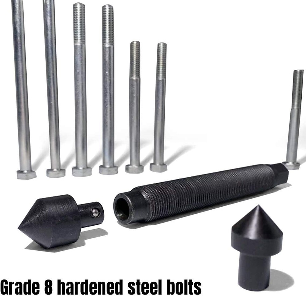 Thorstone 46pcs Harmonic Balancer Puller Set, Steering Wheel Flywheel Crankshaft