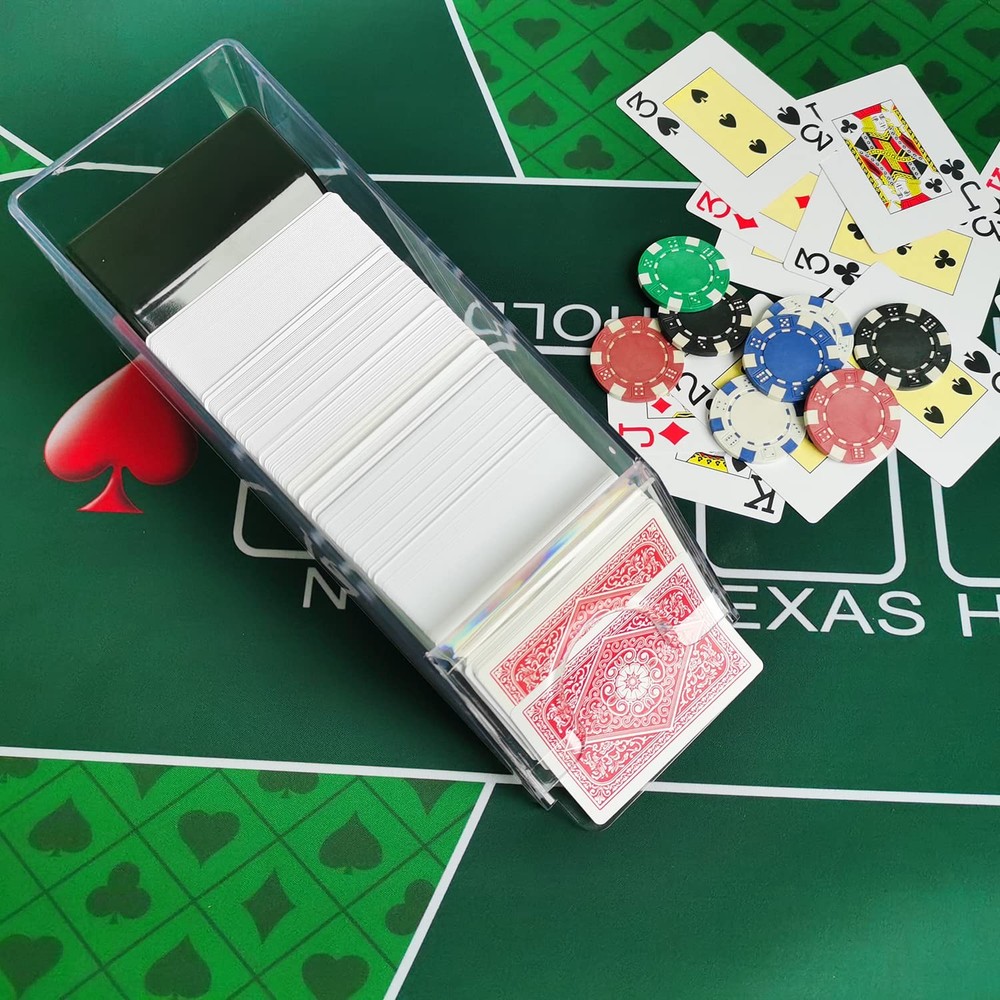 SEETOOOGAMES 6 Deck Clear Blackjack Dealing Shoe