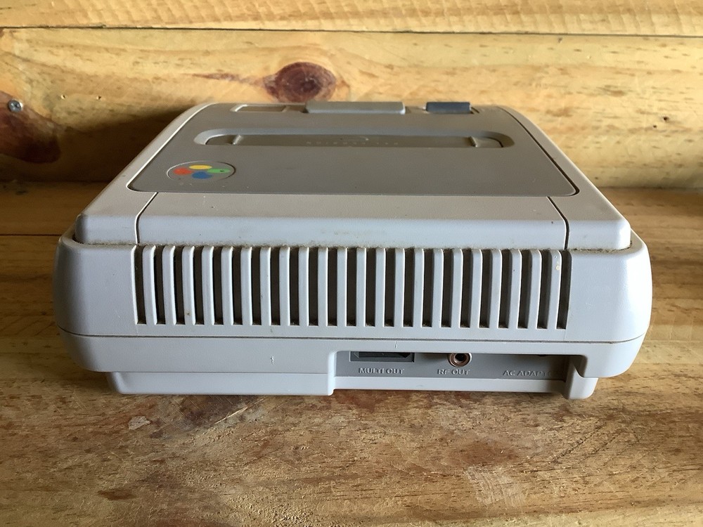 SUPER NINTENDO SNES CONSOLE TESTED & WORKING POWER SUPPLY TV AV CABLE CONTROLLER