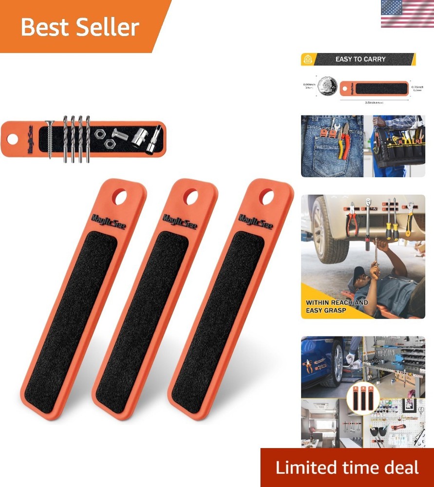 Double-Sided Slim Magnetic Tool Grip Mat for Organization and Storage-Keep Tools