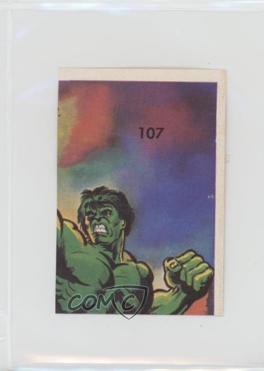 1981 Reyauca Incredible Hulk Stickers Hulk #107 0a4f