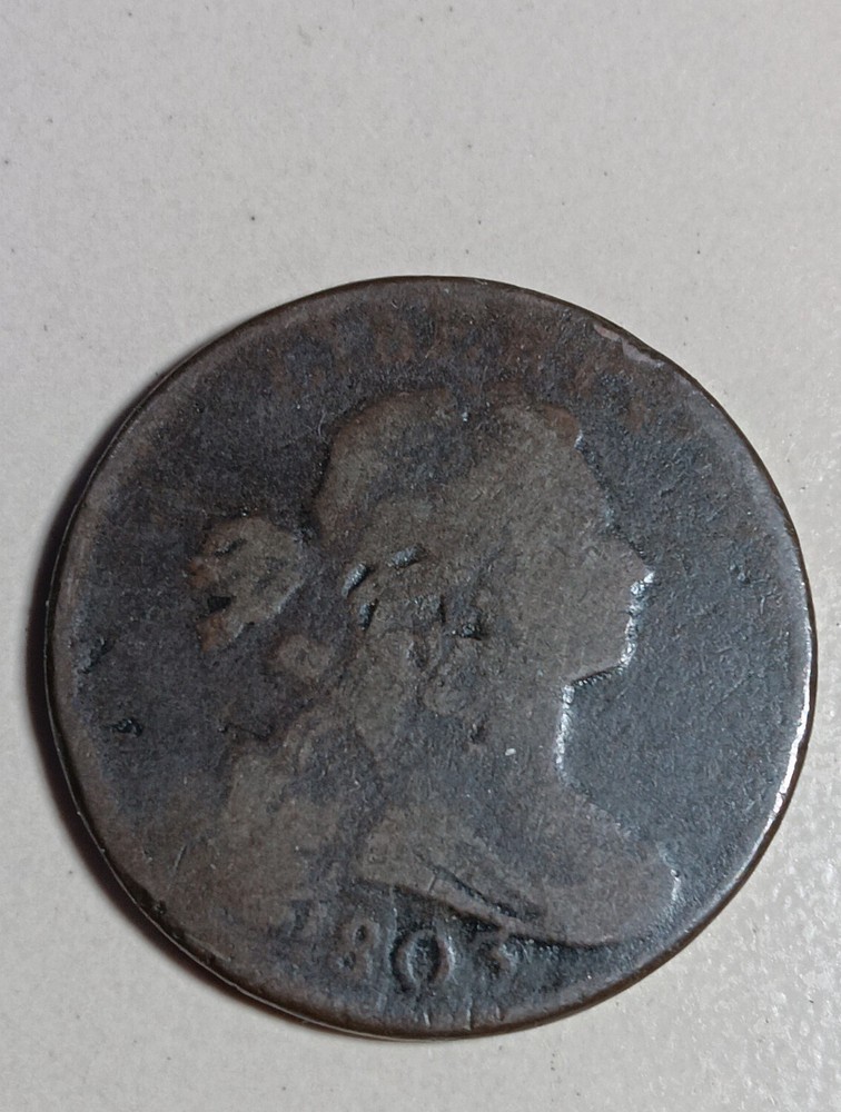 1803 U.S. Draped Bust Large Cent ~ Circulated ~  Nice Original M7D40