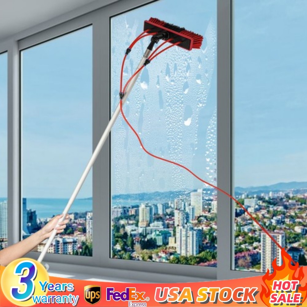 Water Fed Pole For Window & Solar Panel Cleaning Tool Lightweight Cleaner 26FT