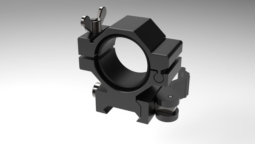 WINDAGE & ELEVATION ADJUSTABLE TORCH MOUNT.