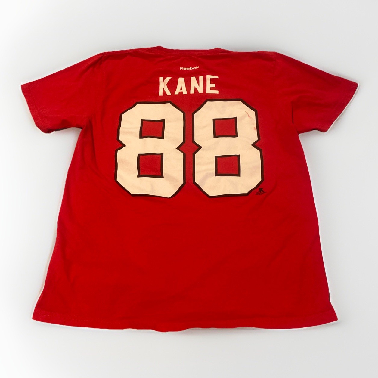 Patrick Kane #88 Chicago Blackhawks Reebok Men’s Large T Shirt Red NHL