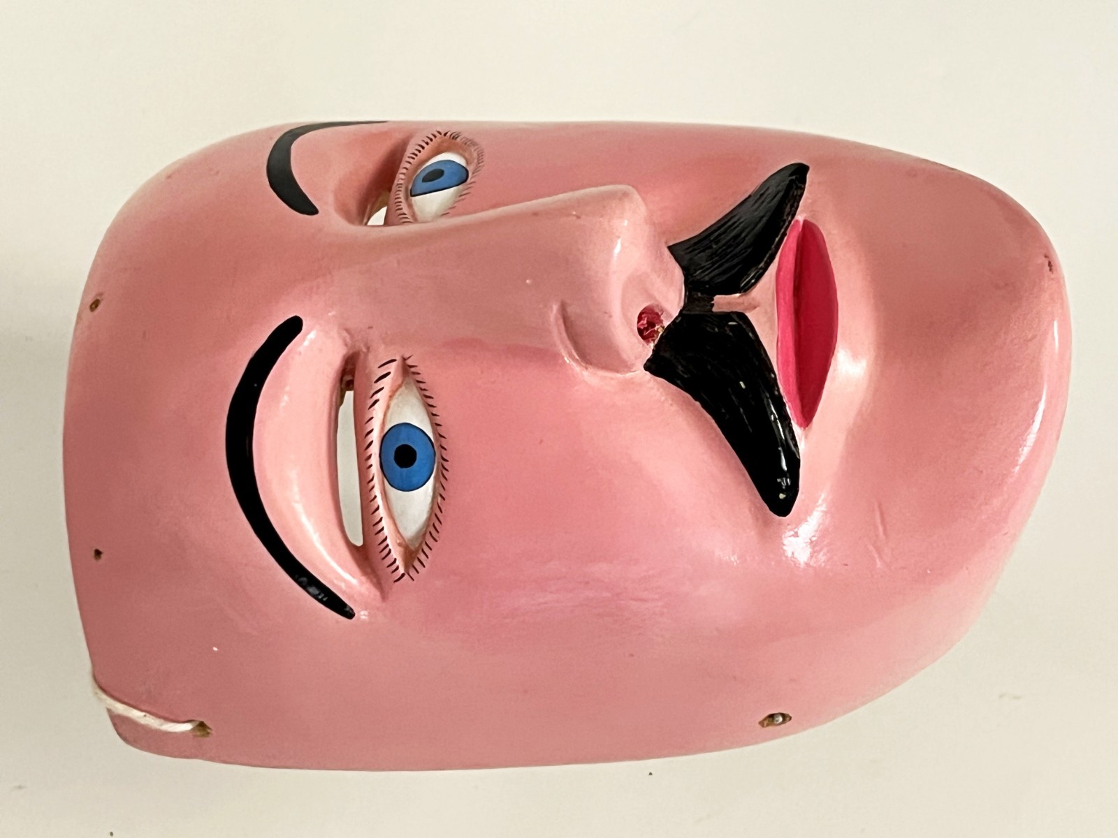 FELIPE HORTA TOCUARO MICHOACAN CURPITES WOOD DANCE MASK MEXICAN FOLK ART VIEJITO