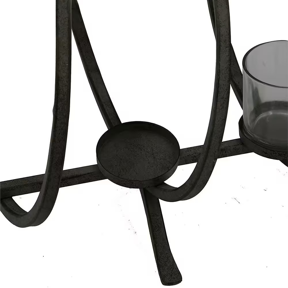 Gray Metal Candelabra (5-Pack)