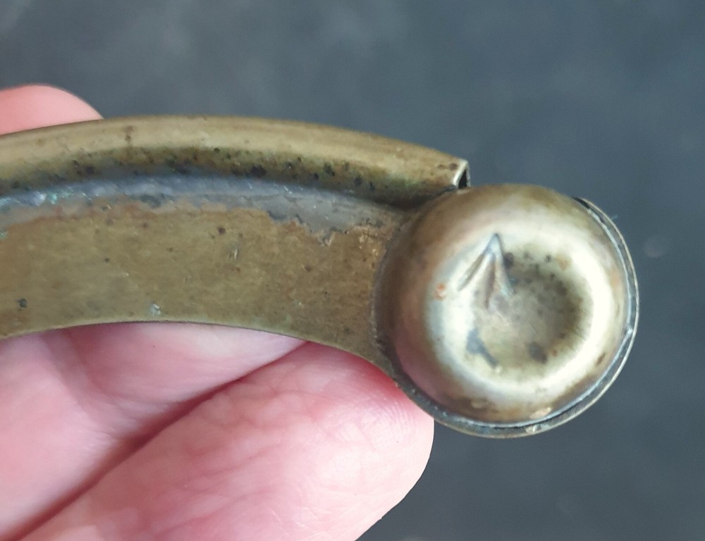 WW2 British RN Matelot's Bosun's Whistle, Duffel Bag Hasp & Lapel Badge 1939-45