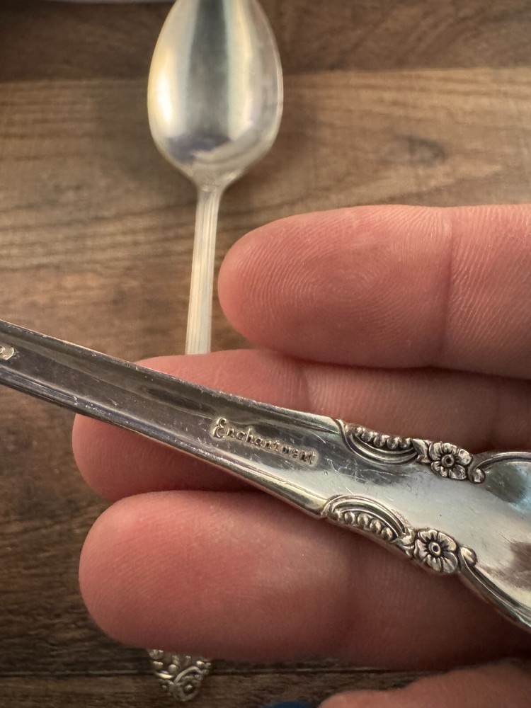 2 Piece Lot Set 1881 Rogers Enchantment Pattern Tablespoons