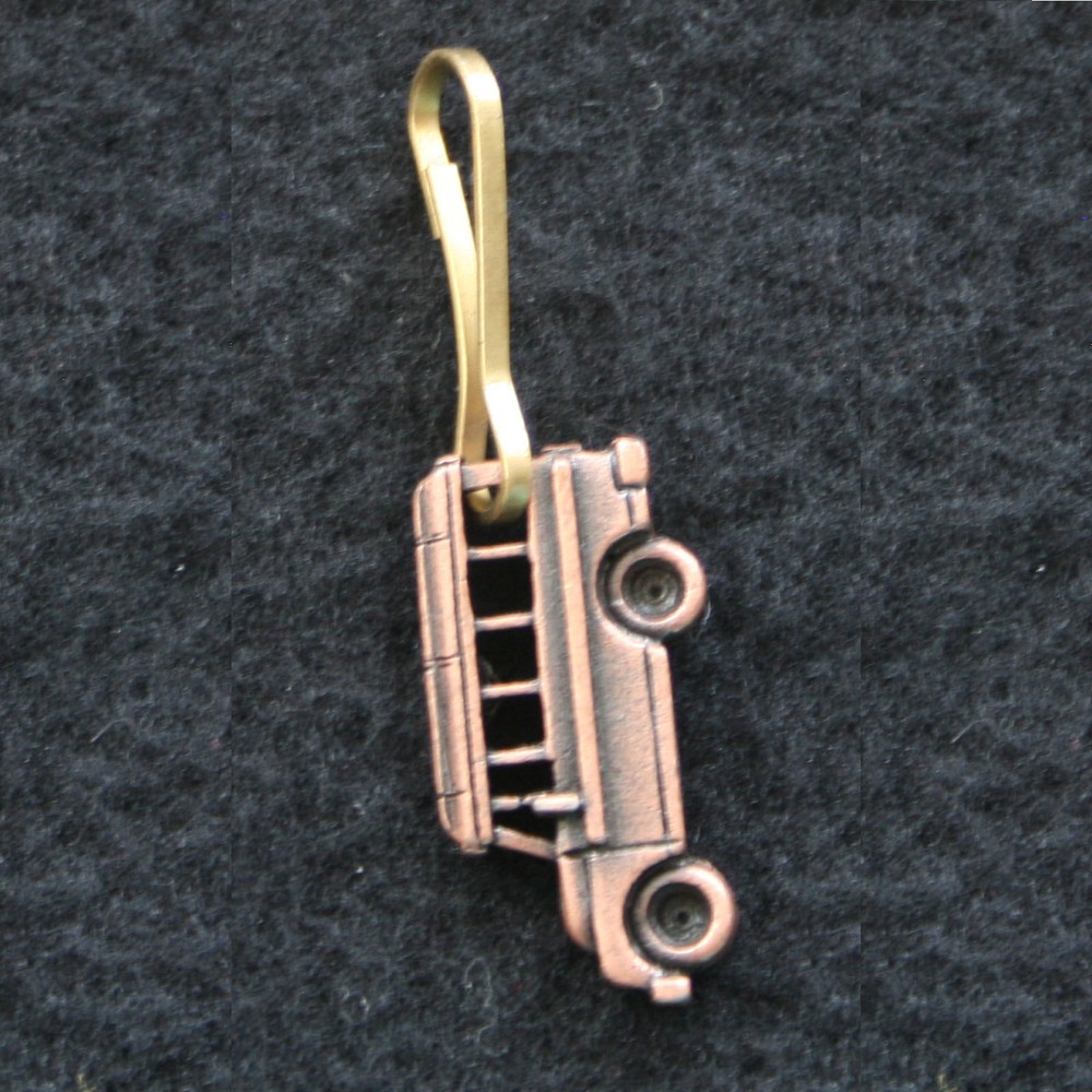 Cast School Bus Zipper Pull - Choose Color