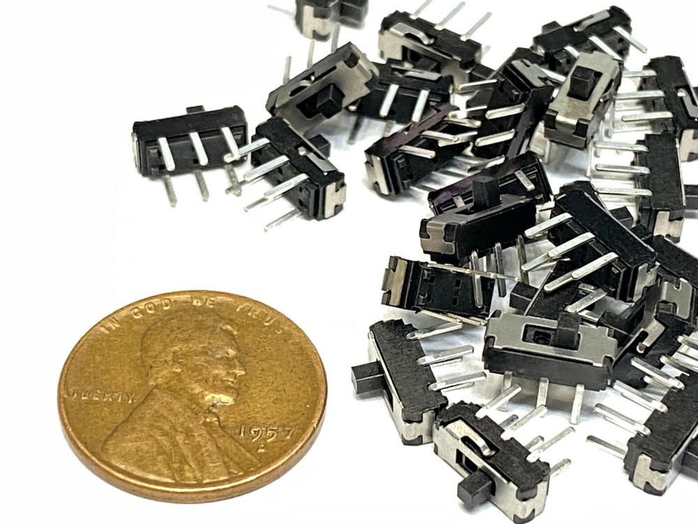 30 Pieces ON-OFF Micro Slide Switch 2 Position 6 Pin PCB Panel mss-22d18