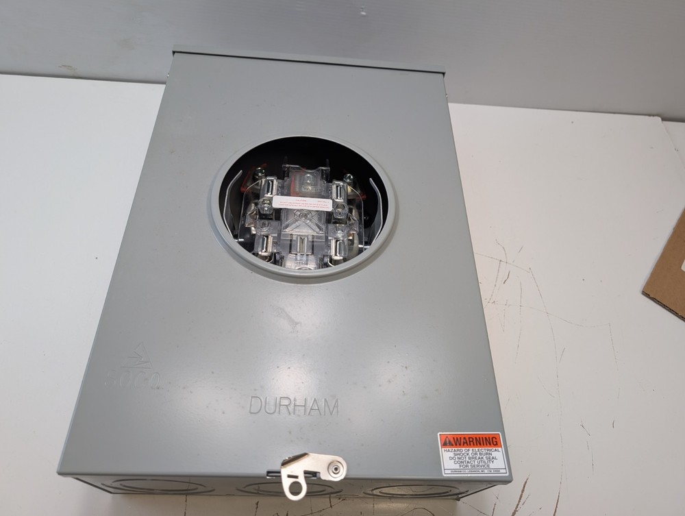 DURHAM UT-H5213C-SC METER SOCKET 3PH 200A 600V