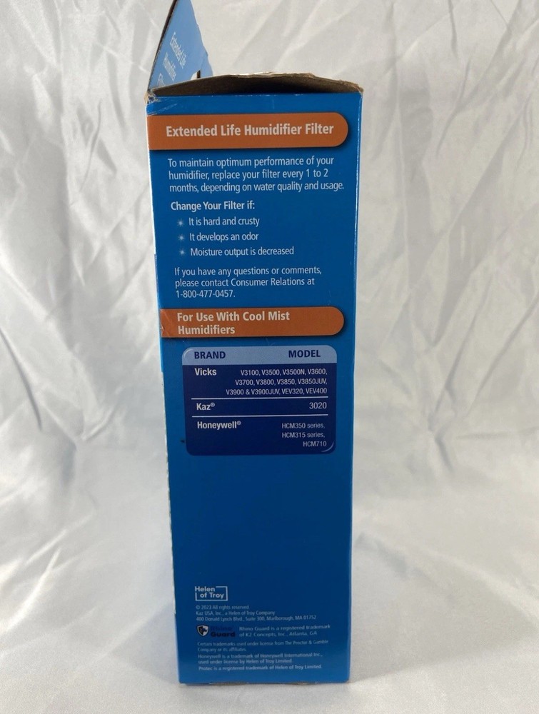 ProTec PWF2 Humidifier Filter -Extended Life White PWF2