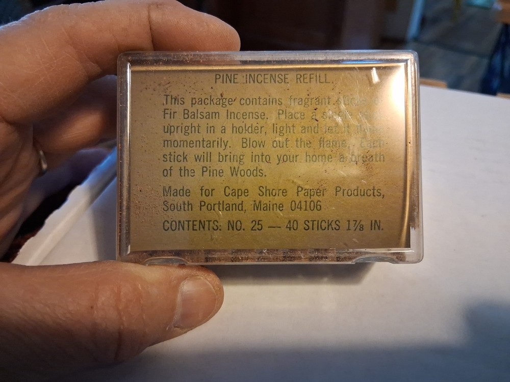 Vtg Pine Incense Refill Full Box