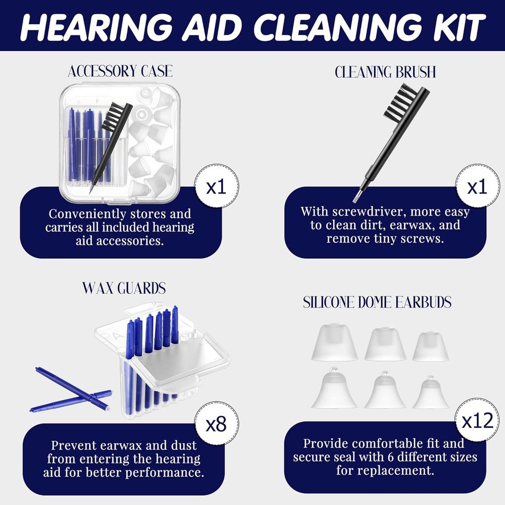 Hearing Amplifier Accessories Kit Compatible Audien Hearing Amplifier 8
