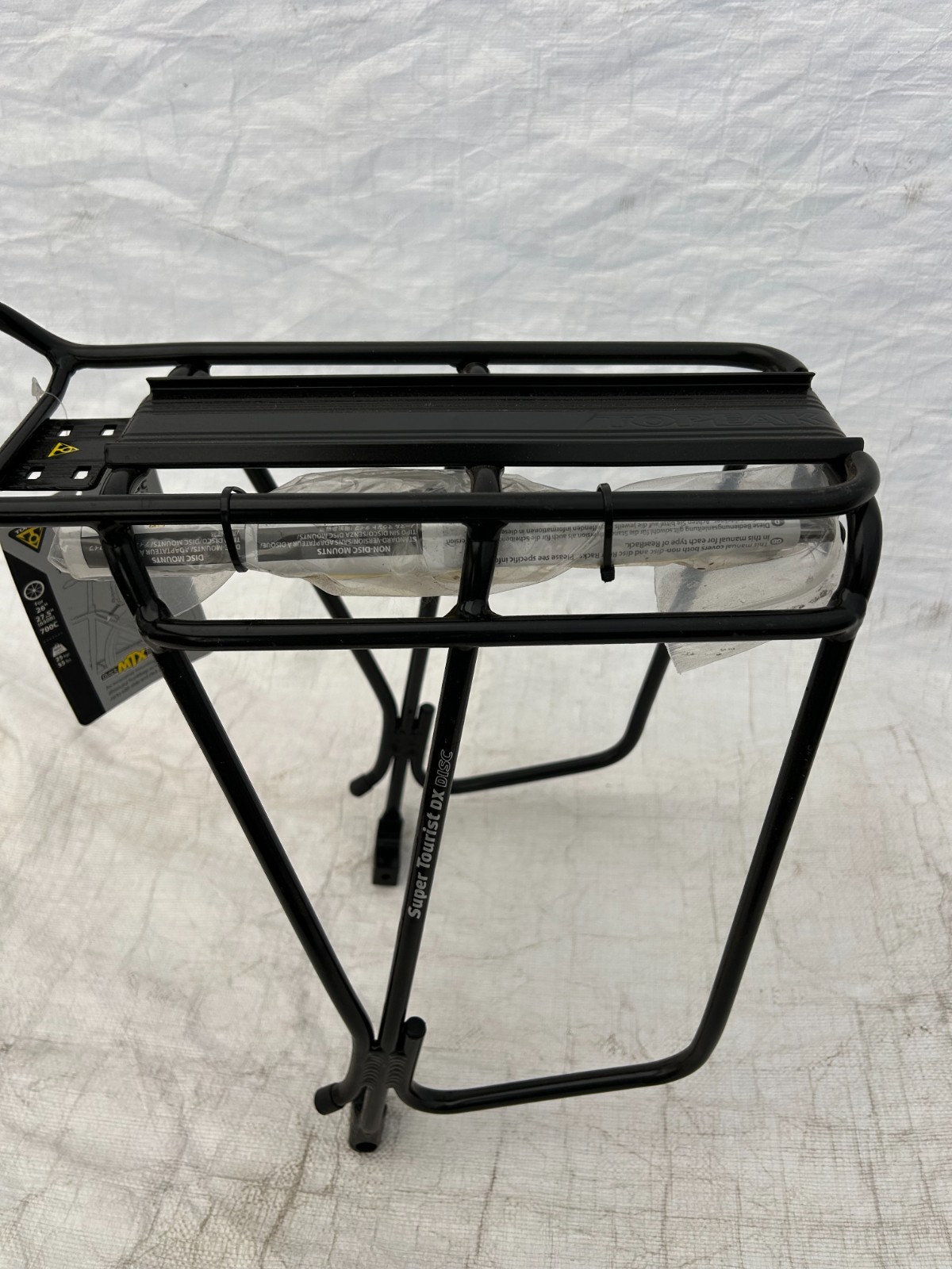 TOPEAK TA2036-B Super Tourist DX Tubular Rack w Disc Mounts (w/o Spring)