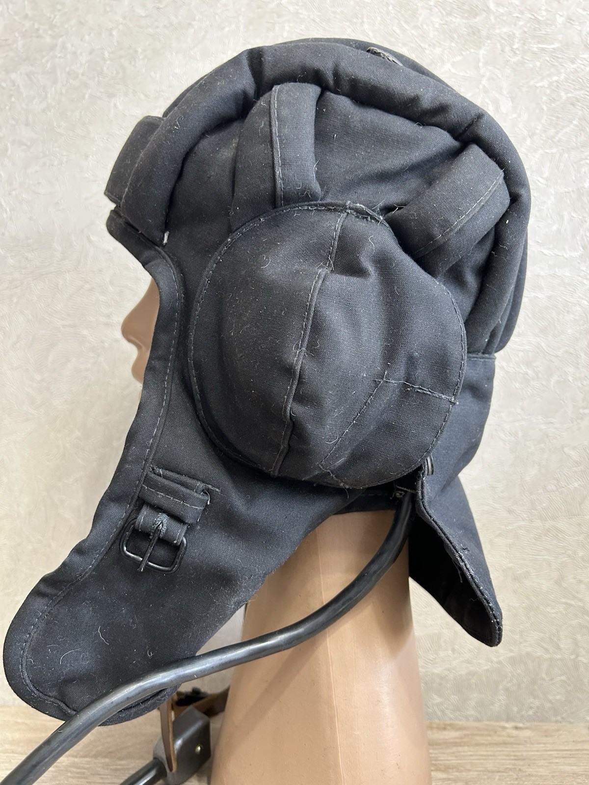 Helmet Tankman Original Vintage Soviet USSR Tankman Peaked cap Tankman.