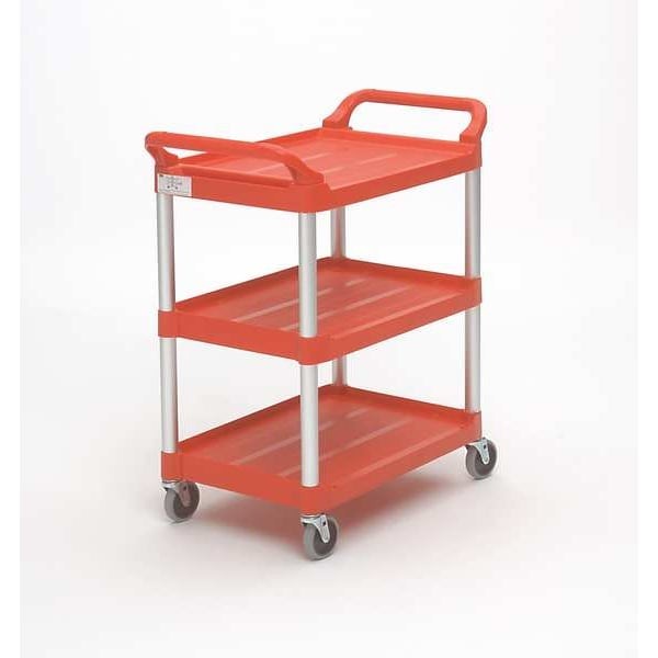 Rubbermaid Commercial Fg342488bla Dual-Handle Utility Cart With Lipped Plastic