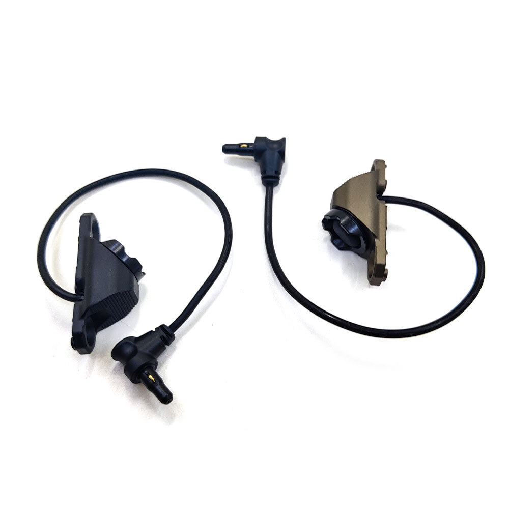 Hot Button 45° Remote MLOK Mount Crane Plug For  M300 M600 Flashlight Switch