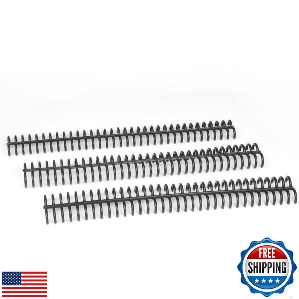 Rayson PROC1530BK Click Binding Spines, 3:1 Pitch, 120 Sheets Binding Capacit