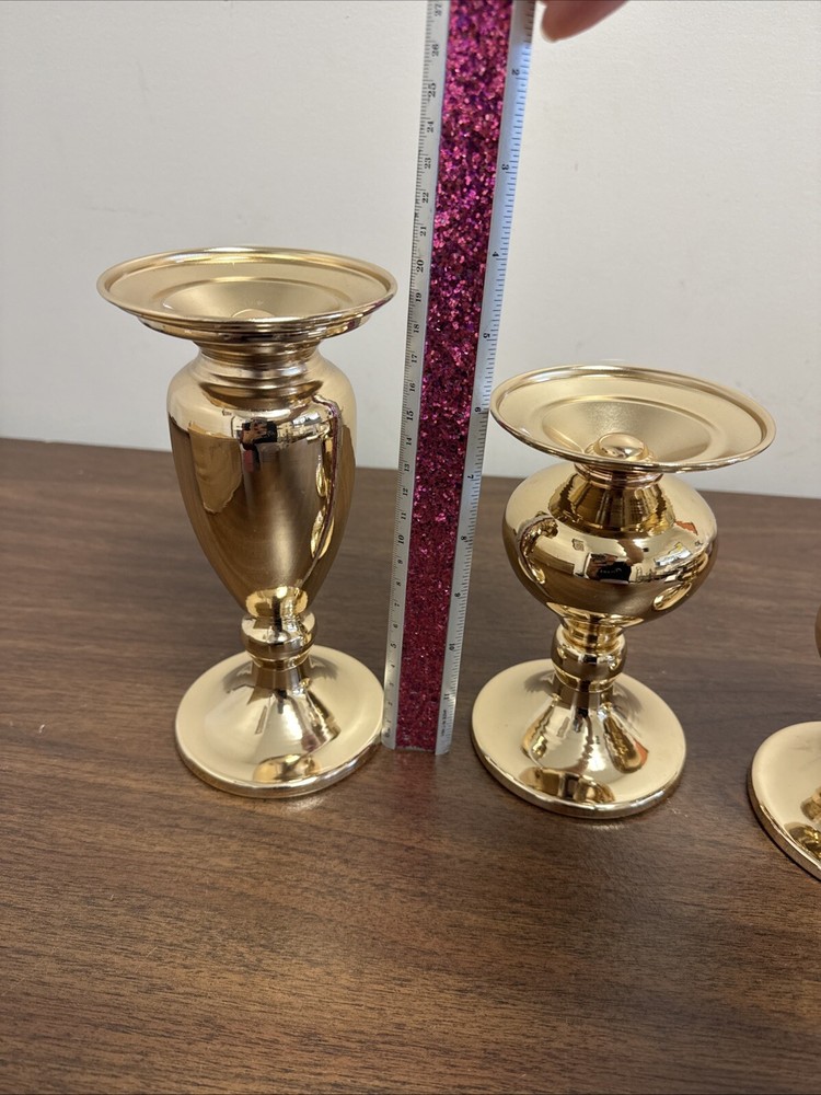 lewondr 3pcs candlestick holders