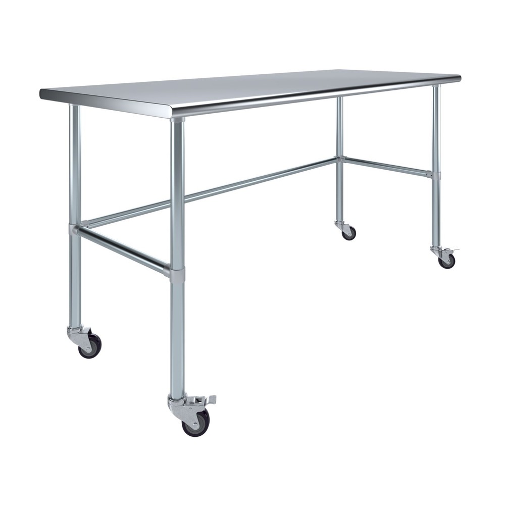 30" X 72" Stainless Steel Open Base Table | NSF Prep Metal Work Table