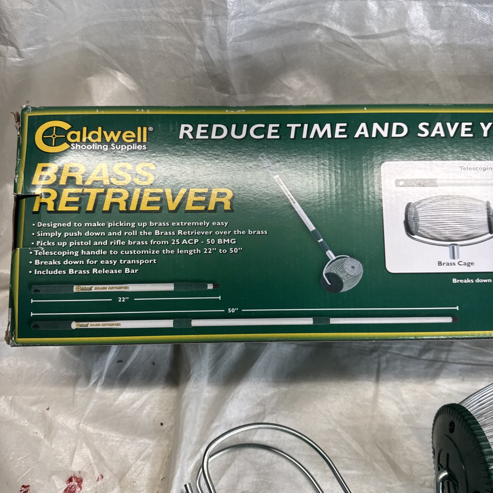 Caldwell Brass Retriever Collapsible Design and Basket Separator 125789 New Open