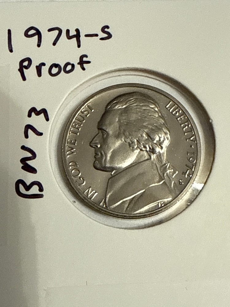 1973 S Jefferson Nickel Proof