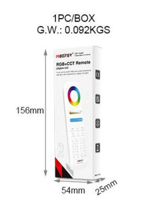 FUT089Z - RGB+CCT Remote (Zigbee 3.0)