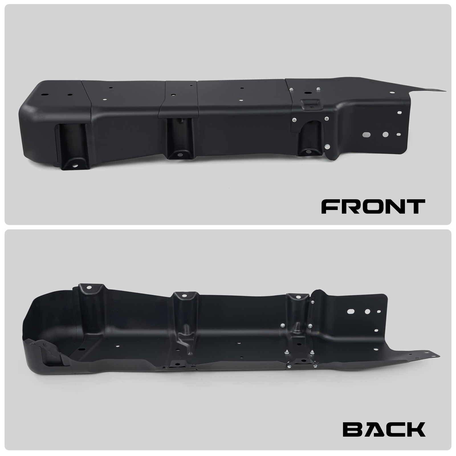 VRC Steel Gas Fuel Tank Skid Plate For Jeep Wrangler JK 4-Door 2007-2018 Black