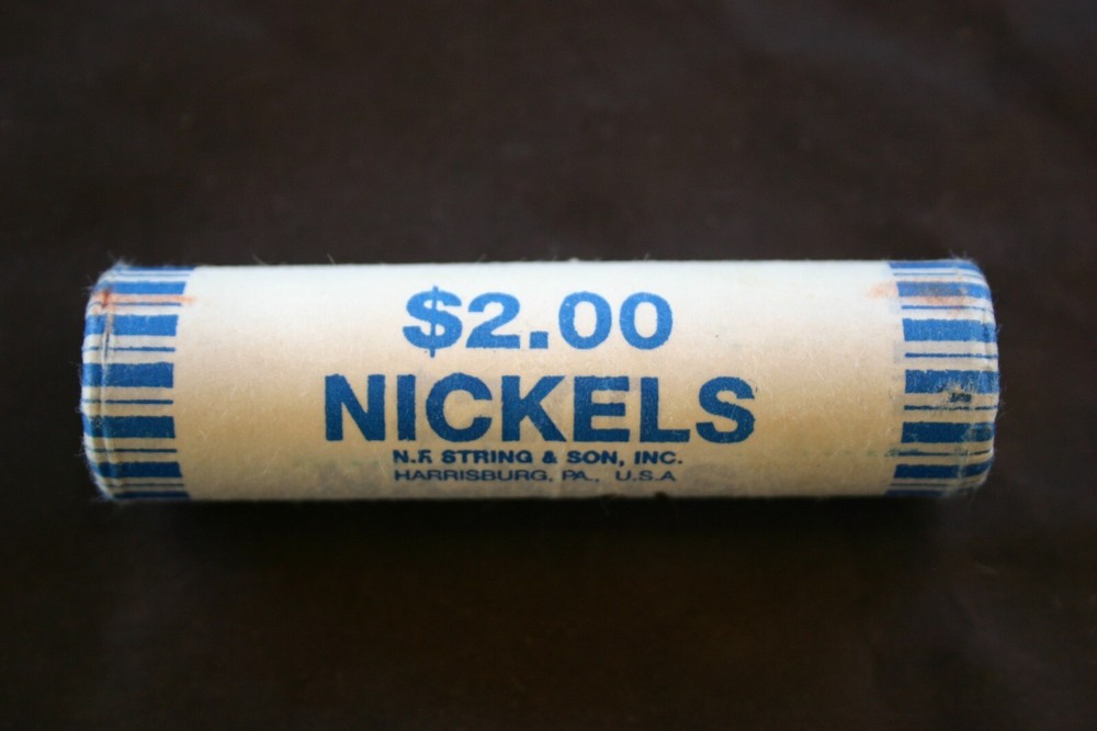 2013 D JEFFERSON NICKEL ORIGINAL BANK WRAP ROLL OBW String 5 CENT ROLL