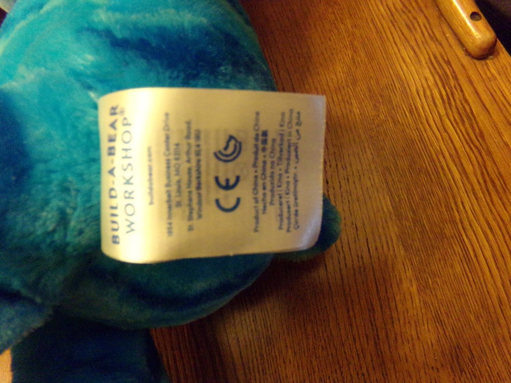 Build a Bear Finding Dory Blue Ocean Bear Plush 18" Disney Pixar