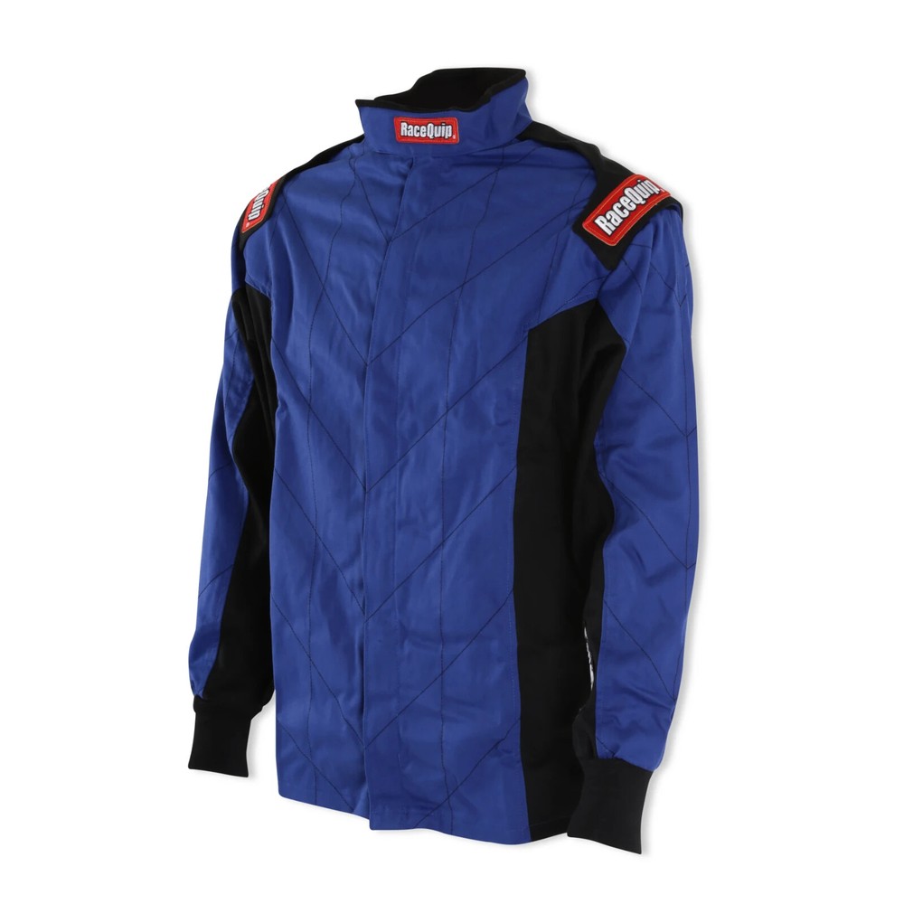 RaceQuip Single Layer Fire Suit Jacket Blue - Medium