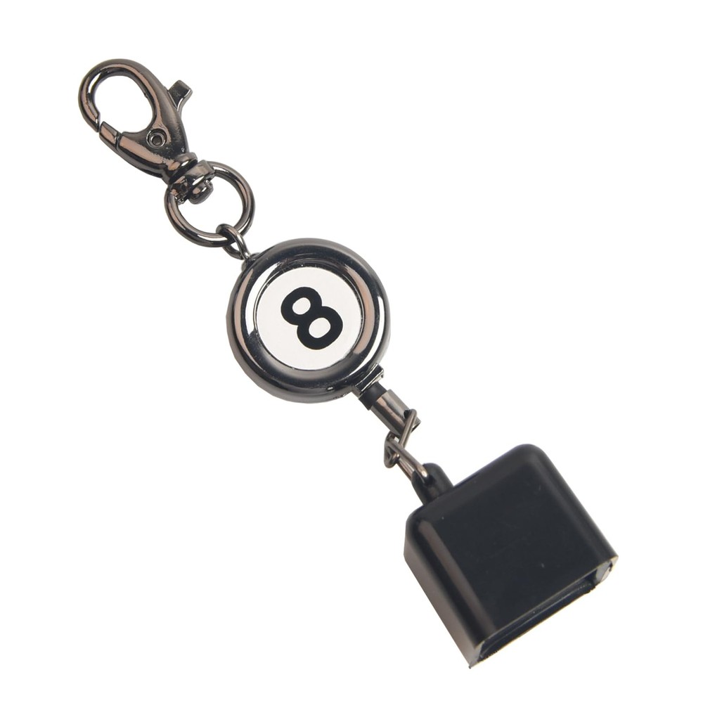Billiard Chalk Holder，Pool Chalk Holder with Retractable Key RingPool Table A...