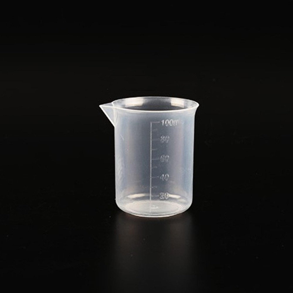 1/2/10Pcs 100ml Transparent Measuring Cup Plastic Jug Beaker Kitchen/Lab Tool