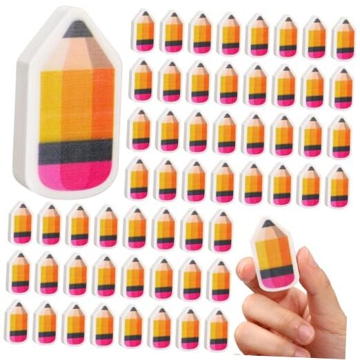 Pcs Back to School Eraser Mini Pencil Shape Erasers Cute Small Classroom 100