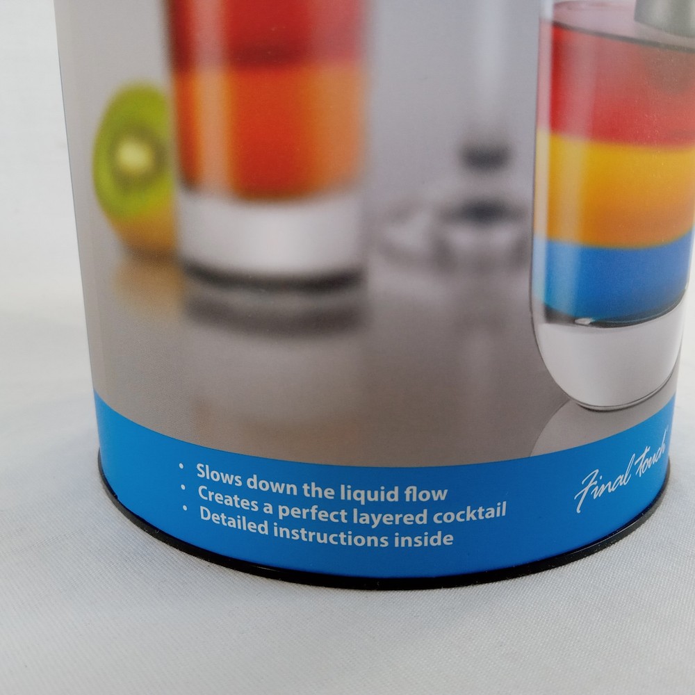 Final Touch Rainbow Cocktail Layering Tool Perfect Layered Drinks New