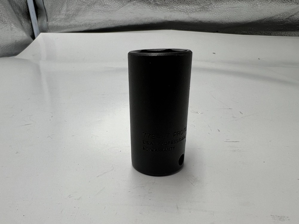(QTY 2) PROTO J7724HT Deep Length Thin Wall  Socket Made in USA