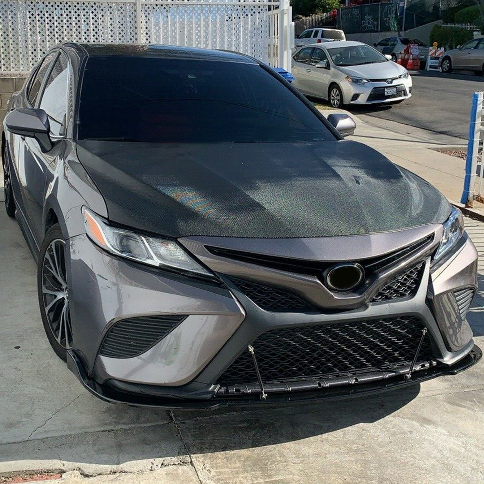 For Toyota Camry 2018-22 SE XSE Gloss Black Front Bumper Lip Splitter Spoiler