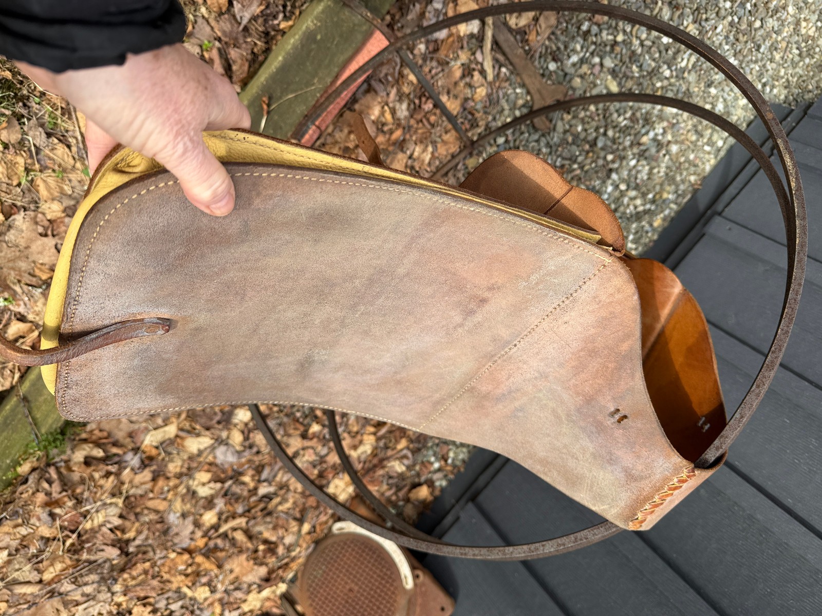 VTG LEATHER SADDLE BAGS WESTERN EQUESTRIAN TACK HORSE TACK CUSTOM HAND MADE