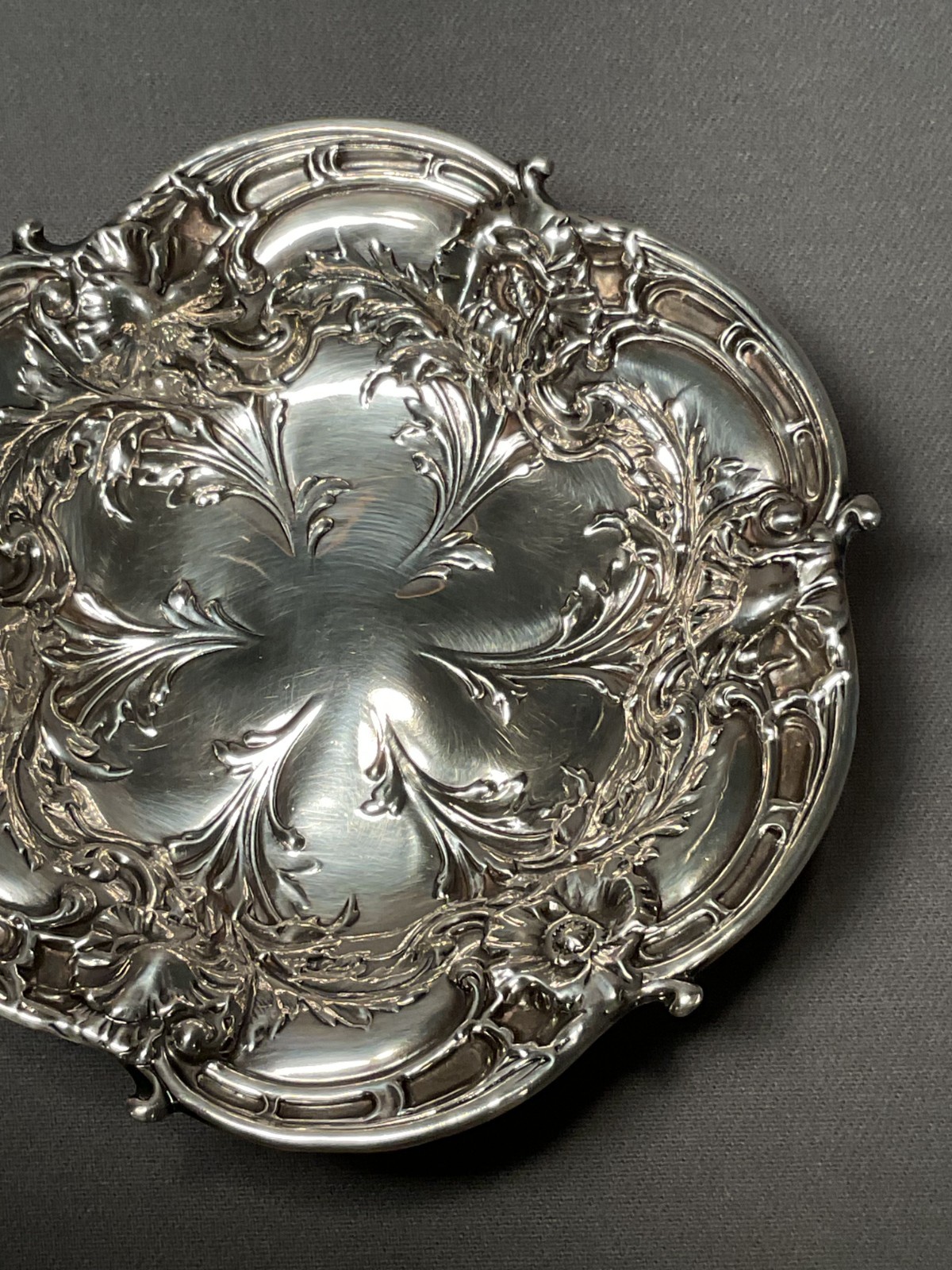 Reed & Barton - Sterling Silver Footed Compote Bowl - Les Six Fleurs - 2 Avail.