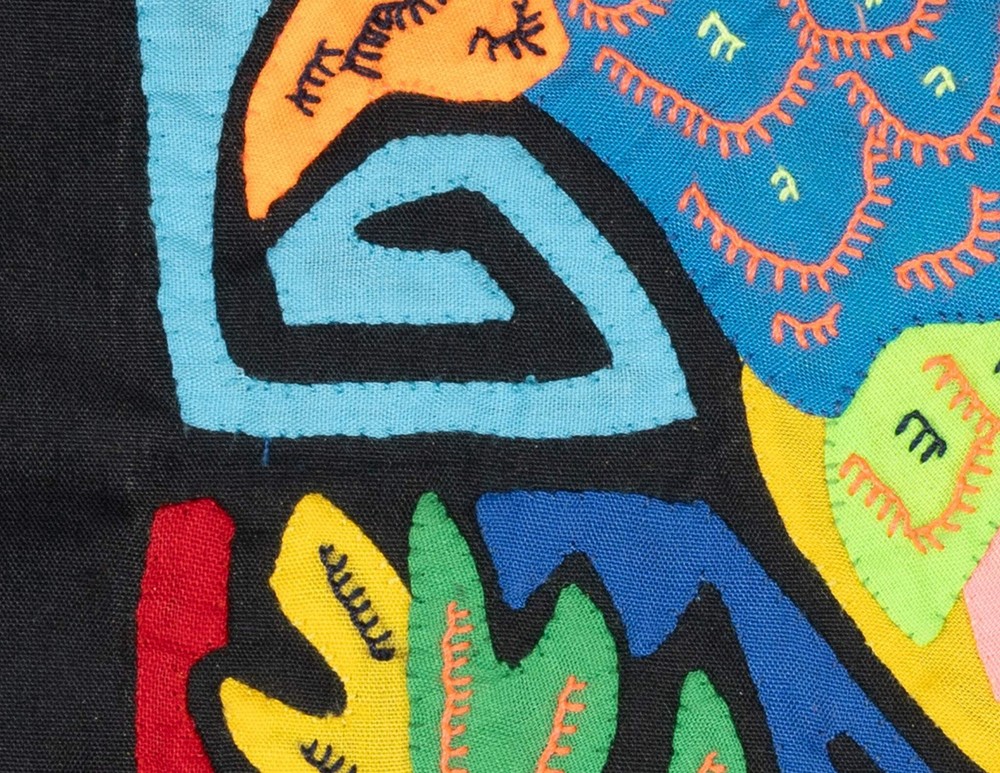 Multicolor Orange And Blue Molita