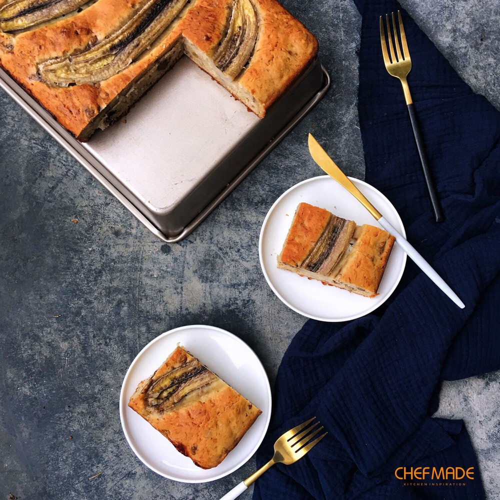 CHEFMADE Rectangle Cake Pan, Non-Stick Loaf Pan Deep Dish Bakeware