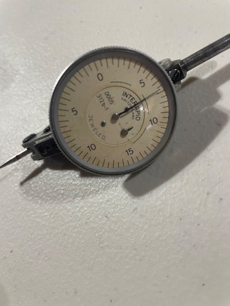 Interapid 312B-1 Dial Indicator .0005 Increment and India Adjustable Gauge Stand