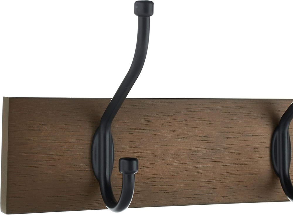 Rectangular Farmhouse Wall-Mounted Coat Rack Entryway & Bedroom Storage
