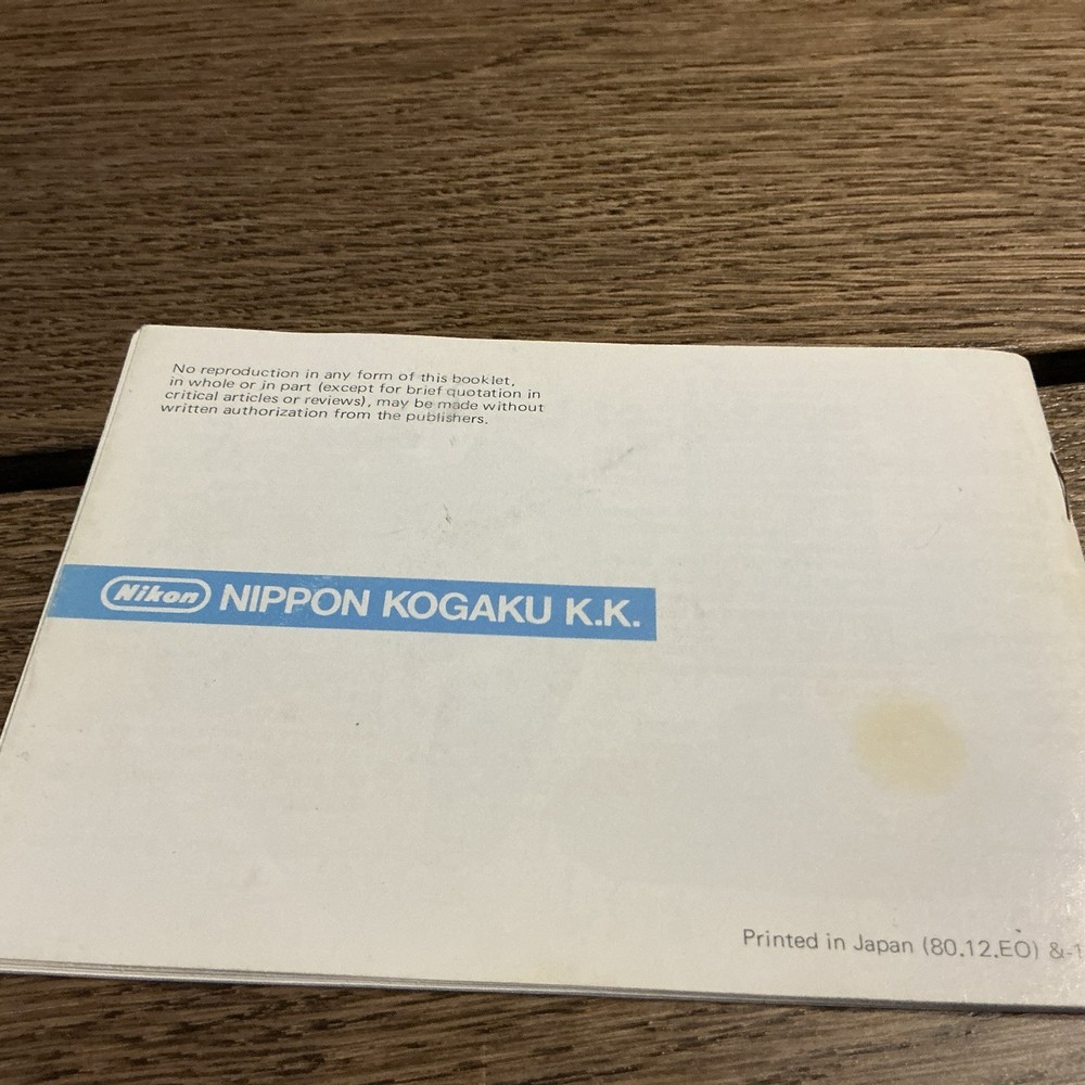 Nikon EM Owner's Manual