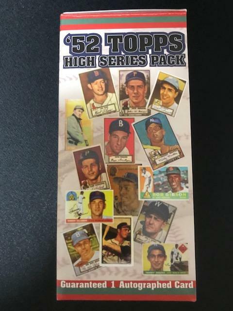 1952 Unopened Card Chase Box-21 Pack, + Auto + 2 Cards From The 1950/60's
