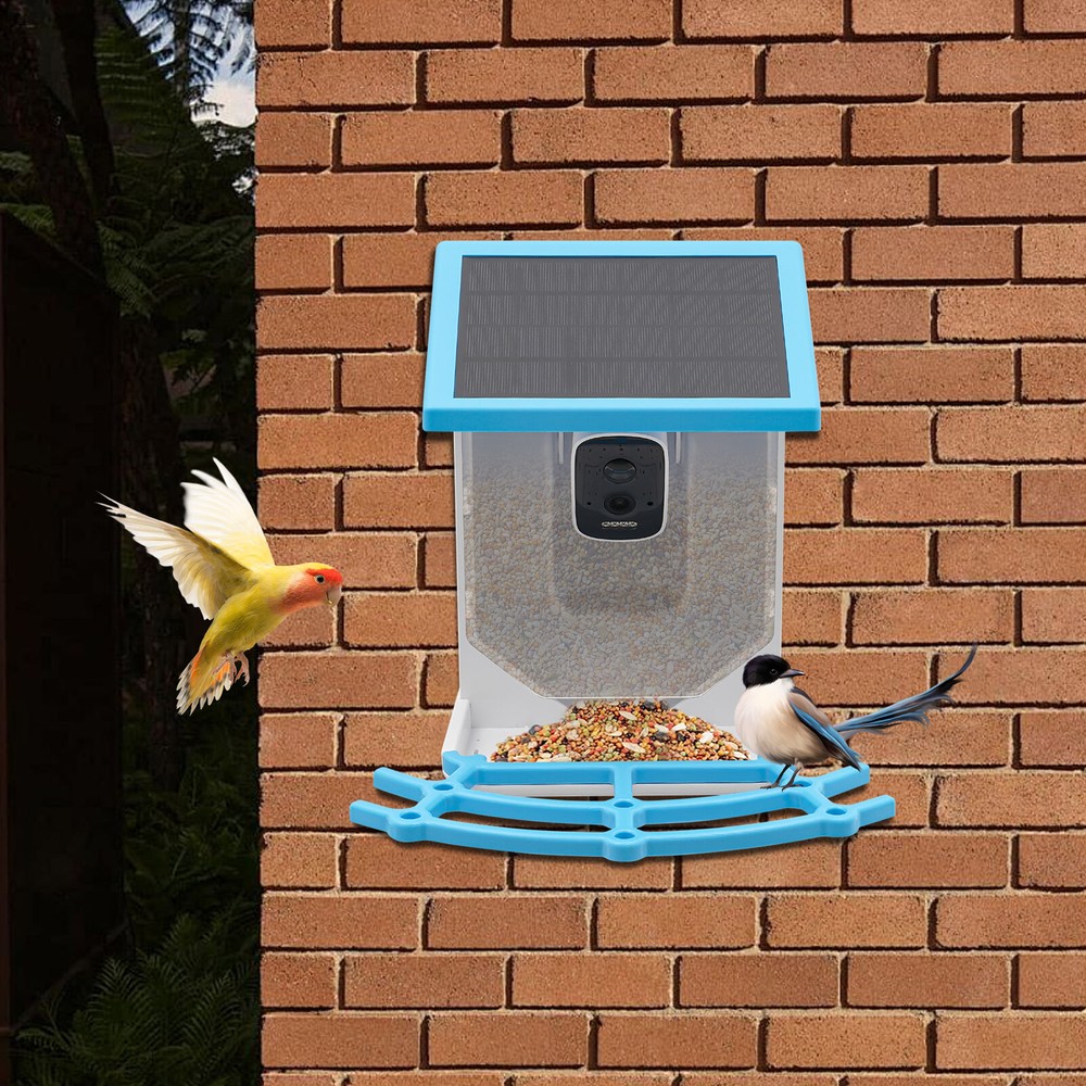 Solar Powered Bird Feeder Bird Feeding Unit With Camera Smart Bird Feeder