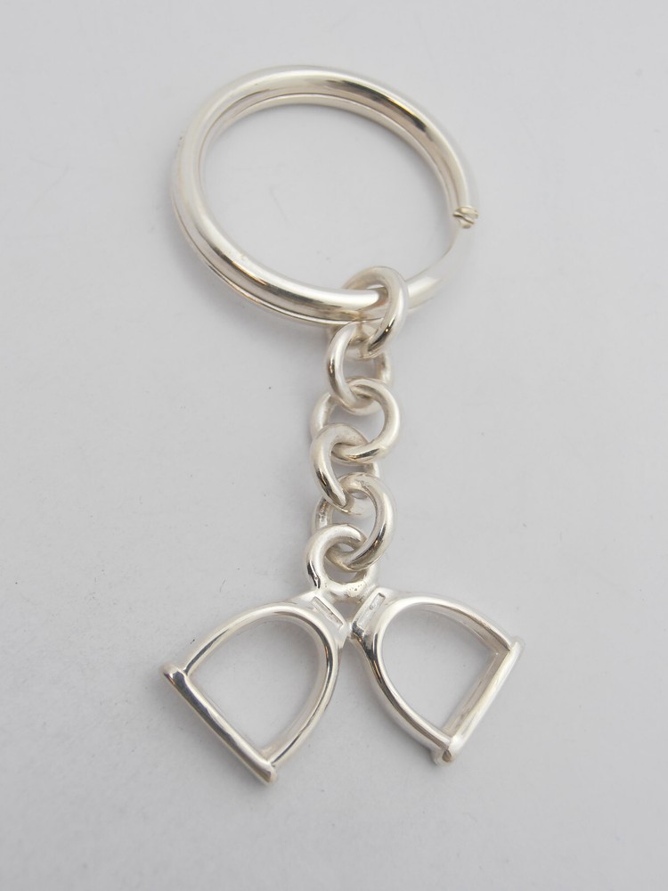 Brackets: 925 Silver Keychain - Horse - Knight Knight