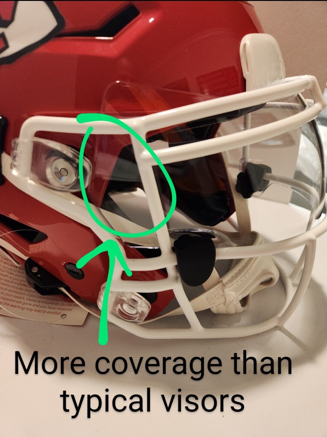 CLEAR ANTI-FOG SPEED FLEX AND SCHUTT F7 Football Helmet Oculus Visor W/Clips